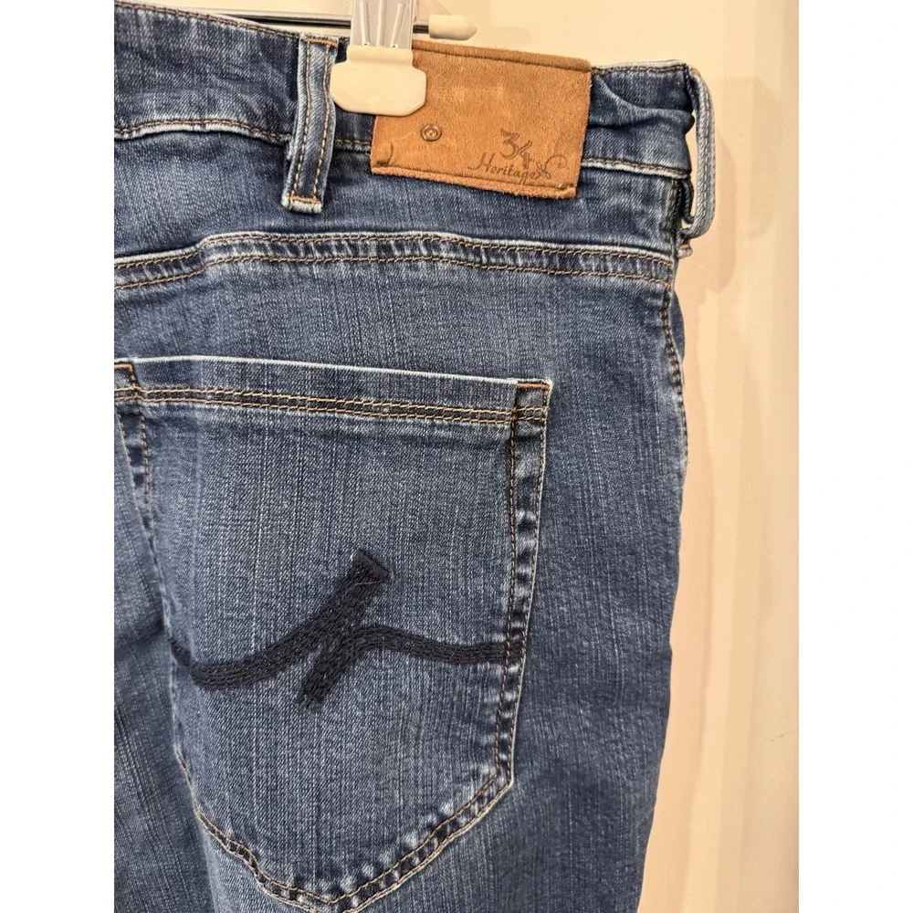 34‎ Heritage Jeans Mens 40X32 Blue Charisma Comfort-Rise Classic Straight Denim